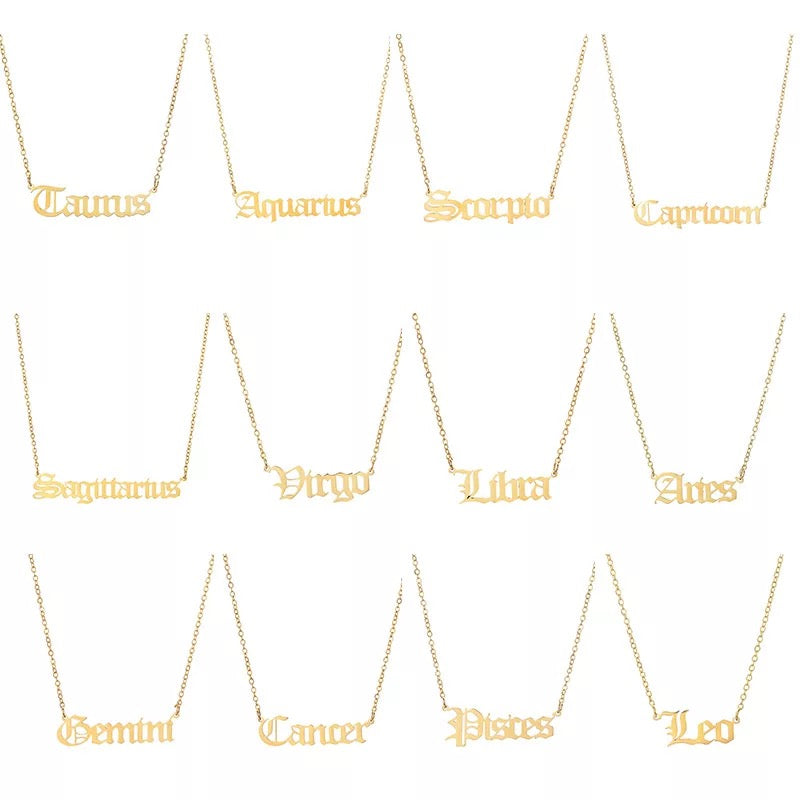 Star sign necklaces