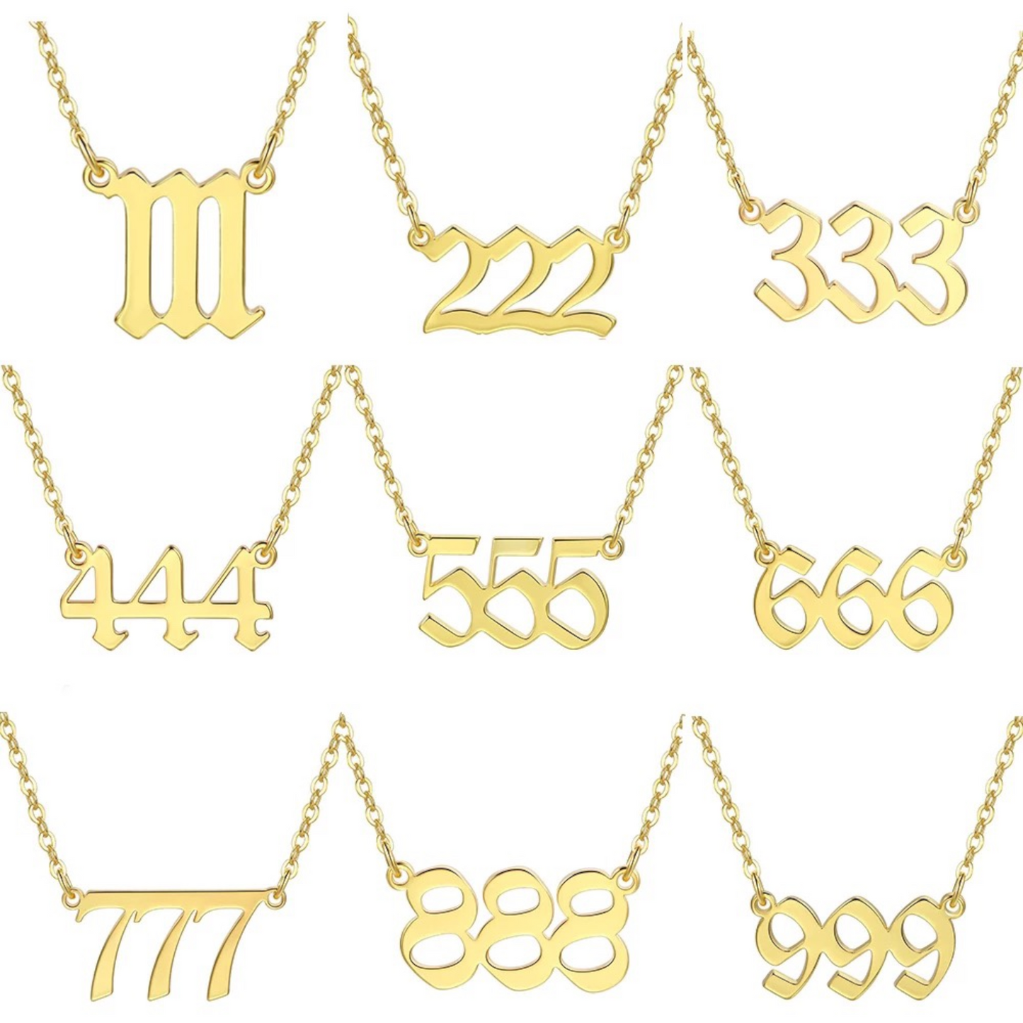 Angel numbers necklaces