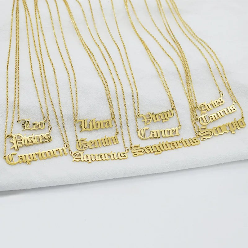 Star sign necklaces